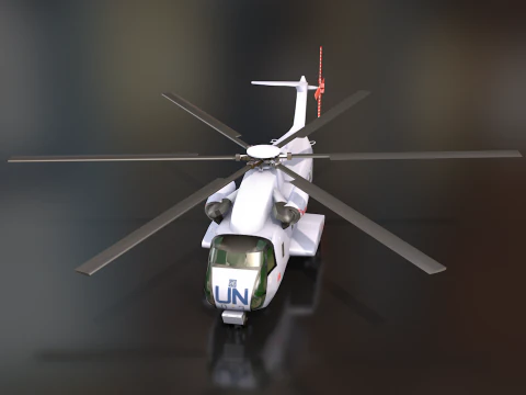Sikorsky CH-53 Sea Stallion Helicopter 3D Model