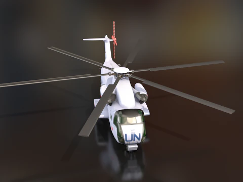 Sikorsky CH-53 Sea Stallion Helicopter 3D Model