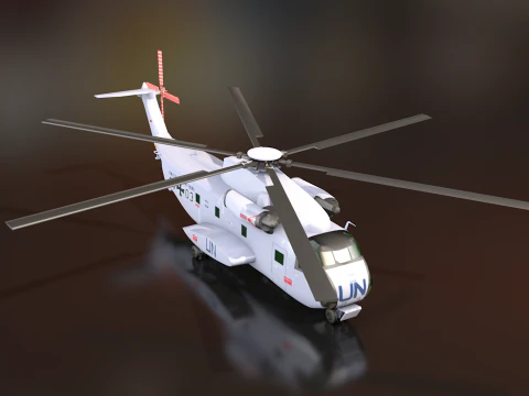 Sikorsky CH-53 Sea Stallion Helicopter 3D Model