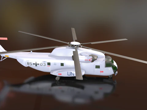 Sikorsky CH-53 Sea Stallion Helicopter 3D Model