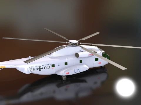Sikorsky CH-53 Sea Stallion Helicopter 3D Model