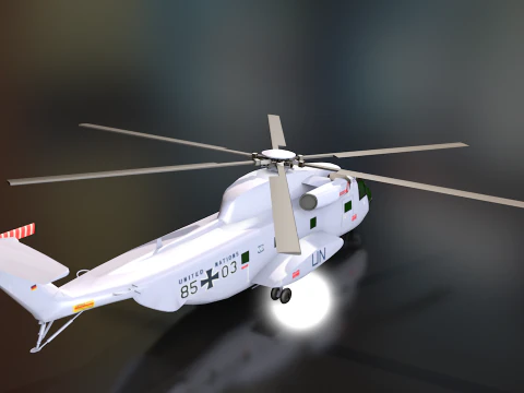 Sikorsky CH-53 Sea Stallion Helicopter 3D Model