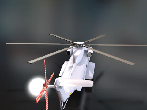 Sikorsky CH-53 Sea Stallion Helicopter 3D Model