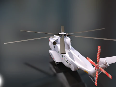 Sikorsky CH-53 Sea Stallion Helicopter 3D Model