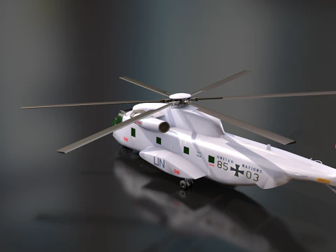 Sikorsky CH-53 Sea Stallion Helicopter 3D Model