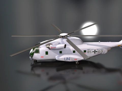Sikorsky CH-53 Sea Stallion Helicopter 3D Model