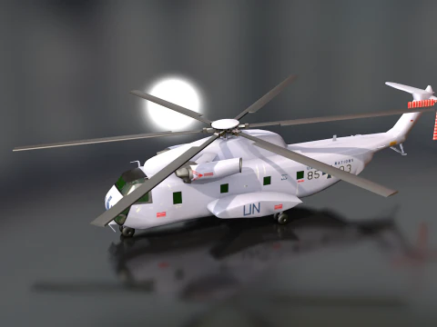 Sikorsky CH-53 Sea Stallion Helicopter 3D Model