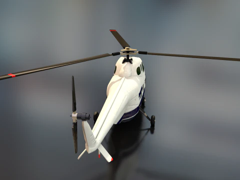 Вертолет Sikorsky s55 ВВС США 3D Модель