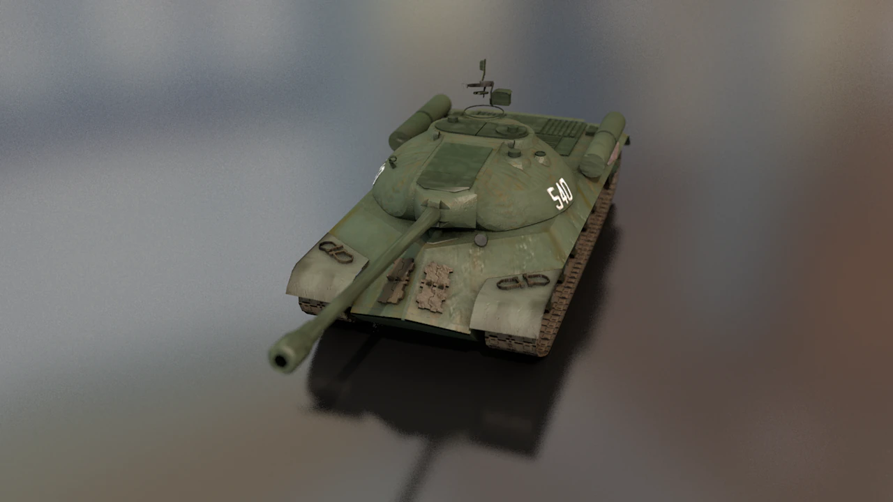 Stalin JS 3 Military Tank 3D Model .c4d .max .obj .3ds .fbx .stl .blend 