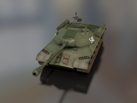 Stalin JS 3 Military Tank 3D Model