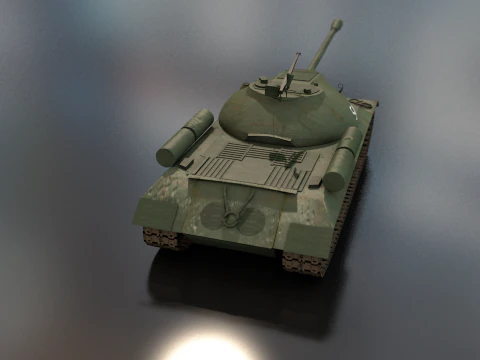 Stalin JS 3 Military Tank 3D Model