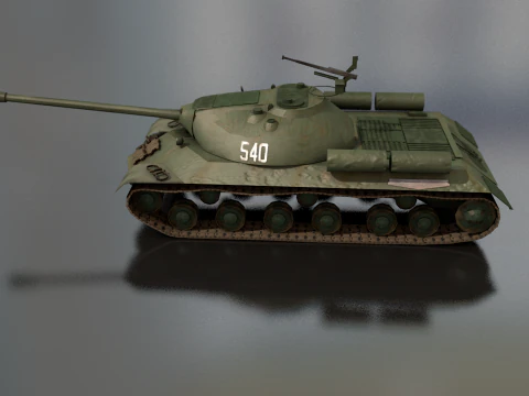 Stalin JS 3 Military Tank 3D Model