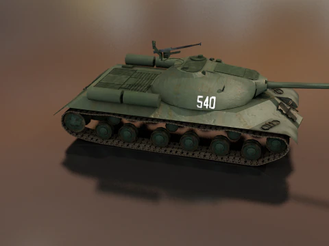 Stalin JS 3 Military Tank 3D Model