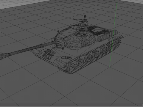 Stalin JS 3 Military Tank 3D Model