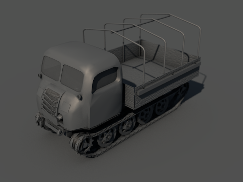 Steyr Military Tractor 3D Model