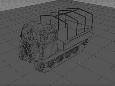 Steyr Military Tractor 3D Model
