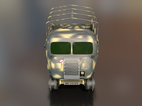 Steyr Military Tractor 3D Model