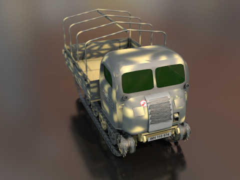 Steyr Military Tractor 3D Model