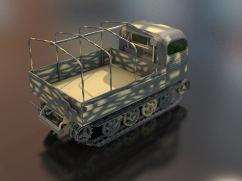 Steyr Military Tractor 3D Model
