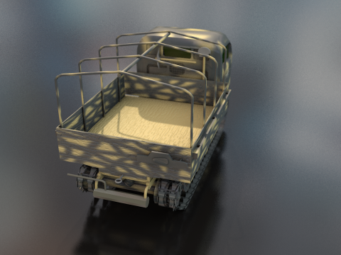 Steyr Military Tractor 3D Model