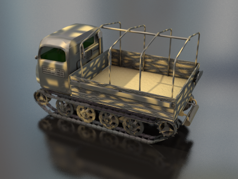 Steyr Military Tractor 3D Model