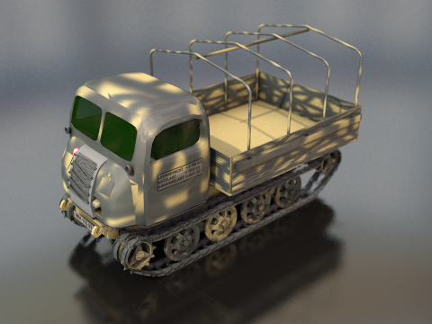 Steyr Military Tractor 3D Model