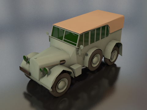 Horcher Military Vehicle 3D Model