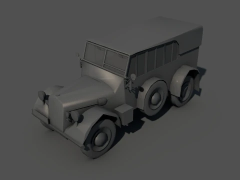 Horcher Military Vehicle 3D Model