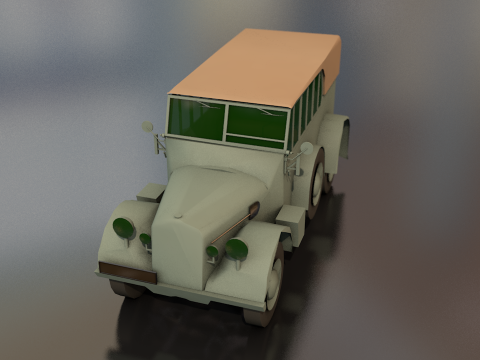 Ve&iacute;culo Militar Horcher Modelo 3D