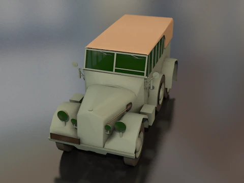 Horcher Military Vehicle 3D Model