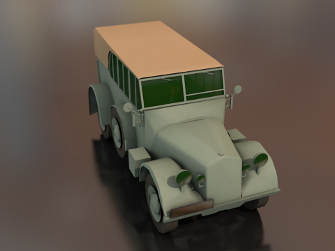 Ve&iacute;culo Militar Horcher Modelo 3D