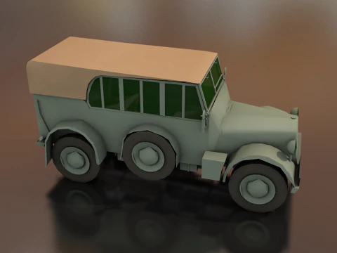 Horcher Military Vehicle 3D Model