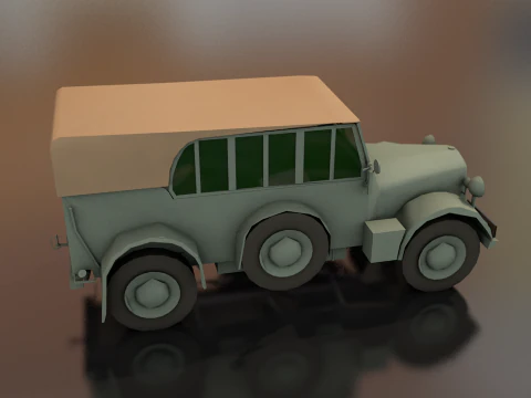 Horcher Military Vehicle 3D Model