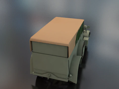 Horcher Military Vehicle 3D Model