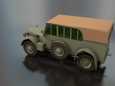 Horcher Military Vehicle 3D Model