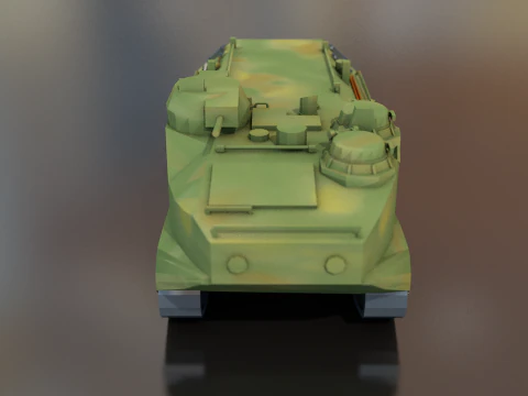 LVTP 7 Military Tank Assault Amphibious Vehicle 3D Model