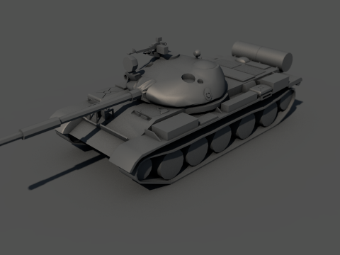 T-62 Un veh&iacute;culo tanque militar ruso Modelo 3D