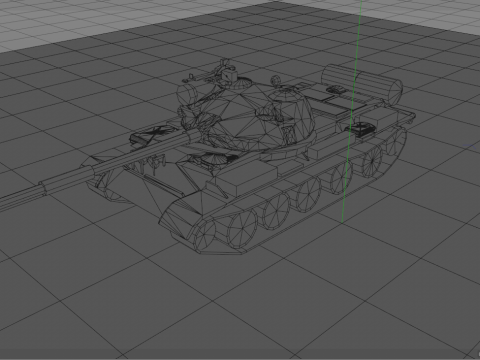 T-62 Un veh&iacute;culo tanque militar ruso Modelo 3D