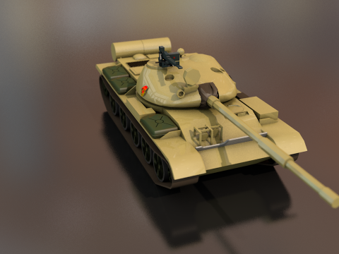 T-62 Un veh&iacute;culo tanque militar ruso Modelo 3D