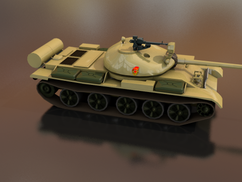 T-62 Un veh&iacute;culo tanque militar ruso Modelo 3D