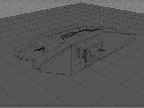 Tadpole Military Tank 3D Model