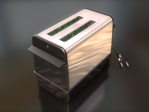 Retro Eletric Toaster 3D Model