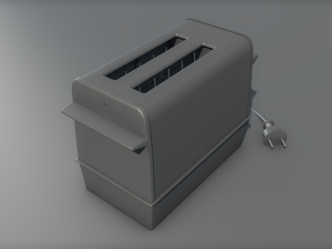 Retro Eletric Toaster 3D Model