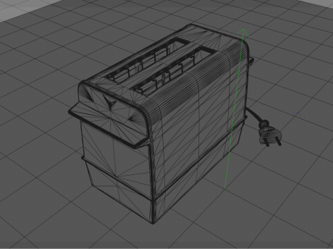 Retro Eletric Toaster 3D Model