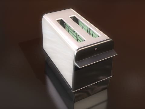 Retro Eletric Toaster 3D Model