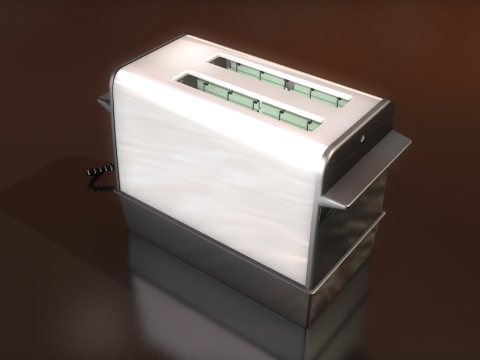 Retro Eletric Toaster 3D Model