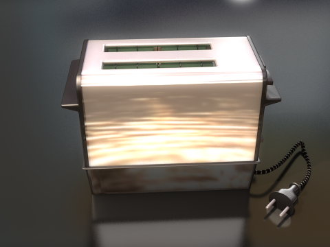 Retro Eletric Toaster 3D Model
