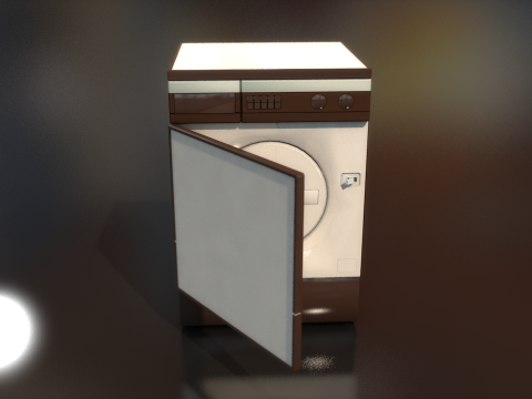 Vintage Clothes Washing Machine 3D Model