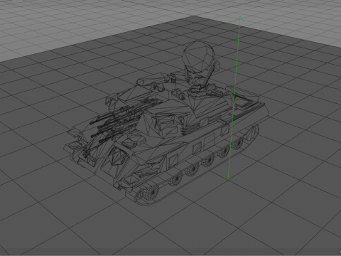 シルカ ZSU 23-4 ソ連軍戦車 3Dモデル