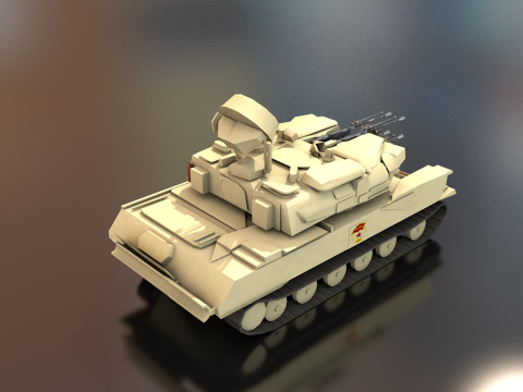 シルカ ZSU 23-4 ソ連軍戦車 3Dモデル